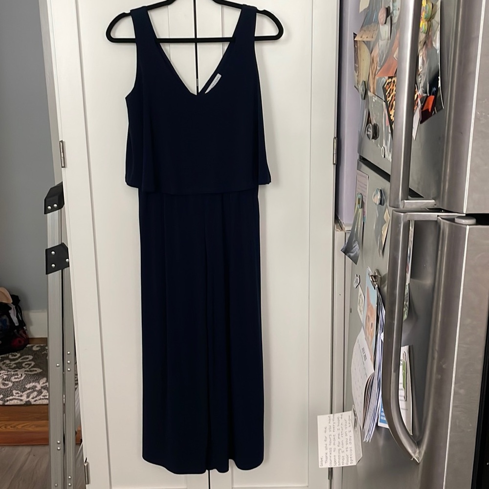 Annalee + Hope wide leg navy jumpsuit